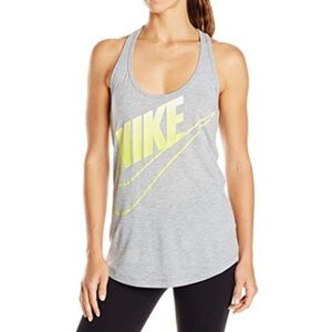 NWT Nike women’s grey racerback loose fit workout tank